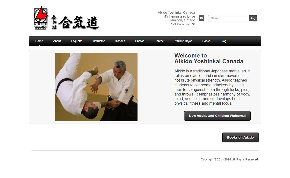 Aikido Hamilton, Aikido Burlington, Aikido Toronto, Aikido Yoshinkai Canada - Home