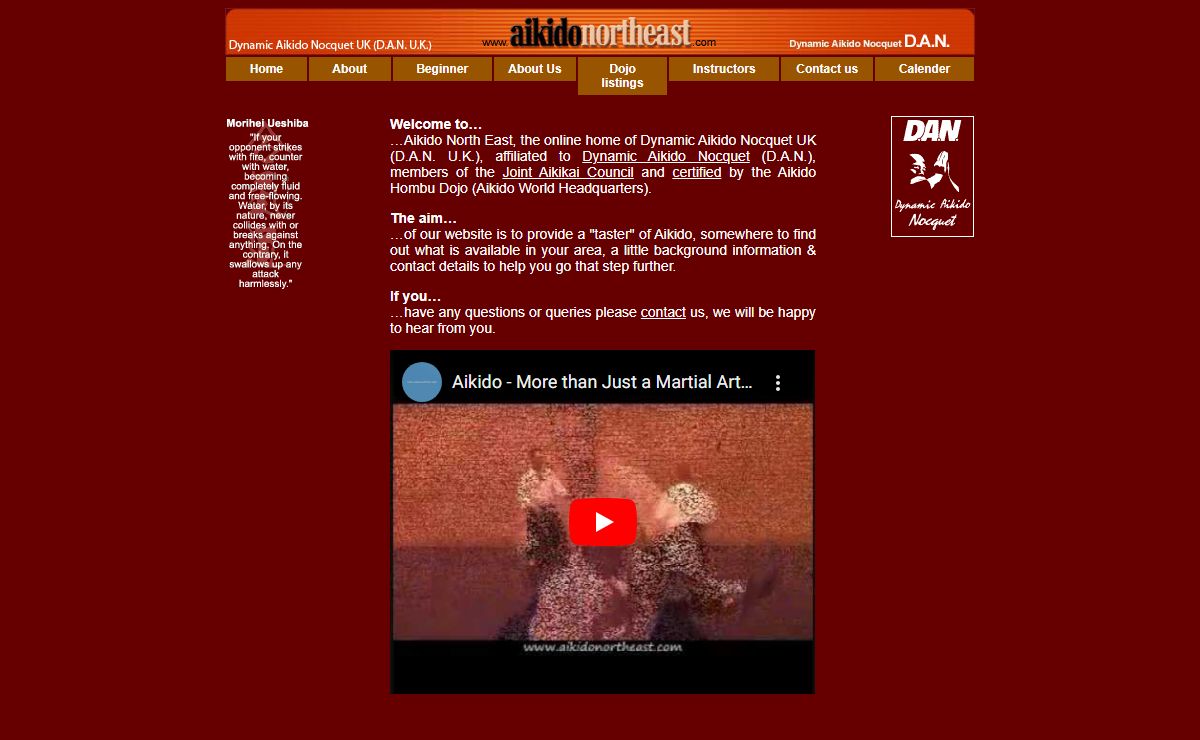 Aikido North East - the online home of Dynamic Aikido Nocquet UK (D.A.N. U.K.)