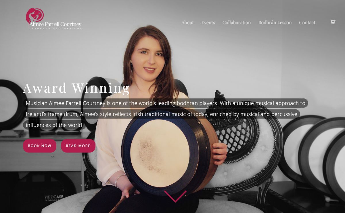 Aimee Farrell Courtney - Bodhran lessons - Private bodhran lessons, Amy
