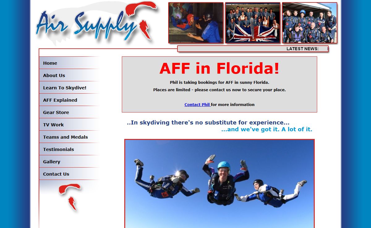Skydiving Lessons and Equipment | Air Supply