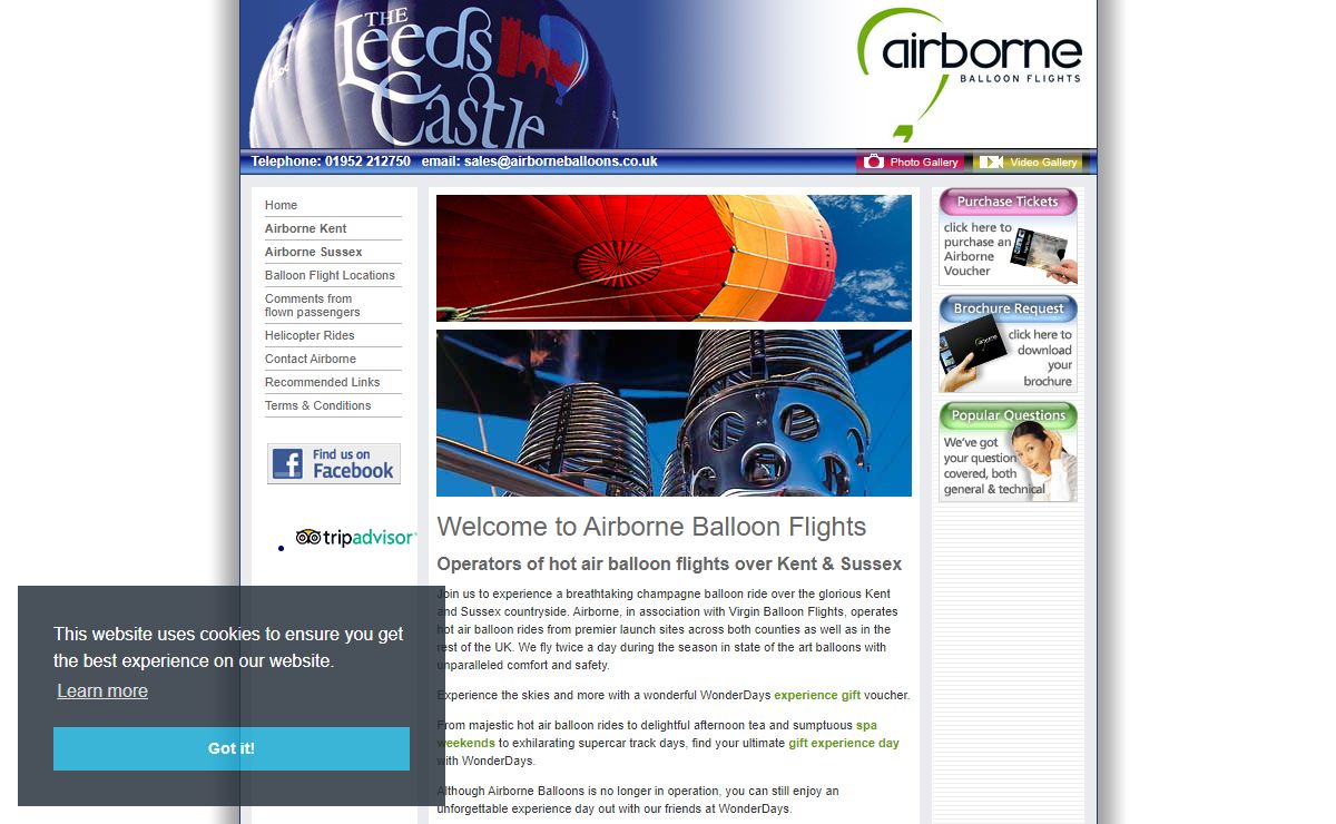 Hot Air Balloon Rides in Kent and Sussex with Airborne Balloons Flights Ltd