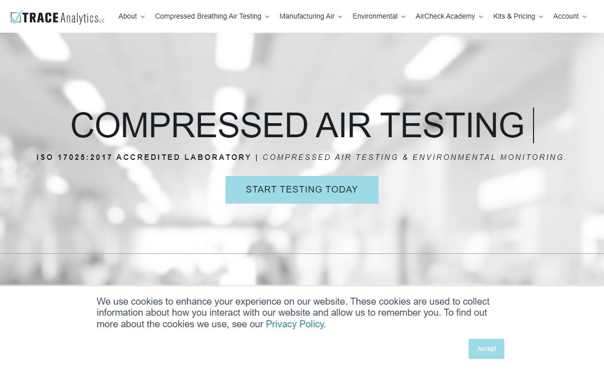 Compressed Air Testing | Trace Analytics