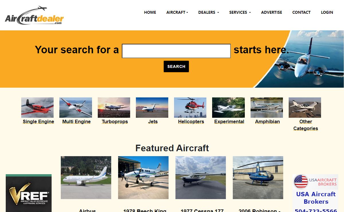 Aircraft for Sale | Buy or Sell Airplanes, Jets, & Helicopters