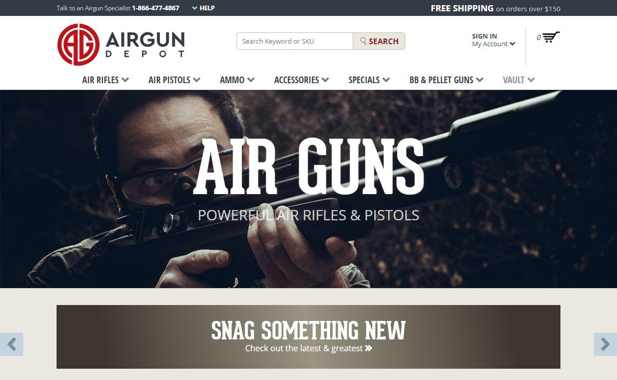 Air Guns | Shop Rifles, Pistols & Ammo | Airgun Depot