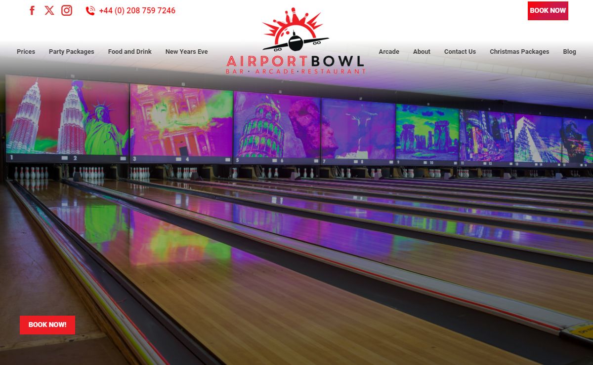 Ten Pin Bowling in West London - Heathrow - Airport Bowl