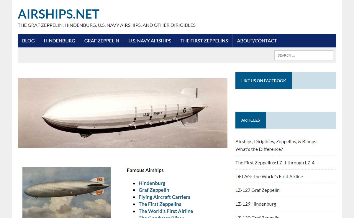 Airships.net | The Hindenburg, Graf Zeppelin, and other Dirigibles