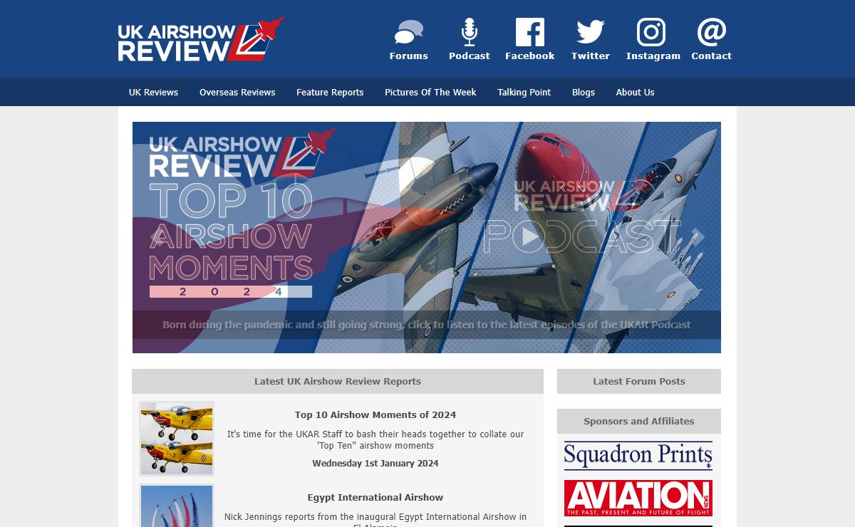 UK Airshow Review is a free-to-use webzine & community for quality journalism, impartial show reviews and vibrant discussion of all things aviation.