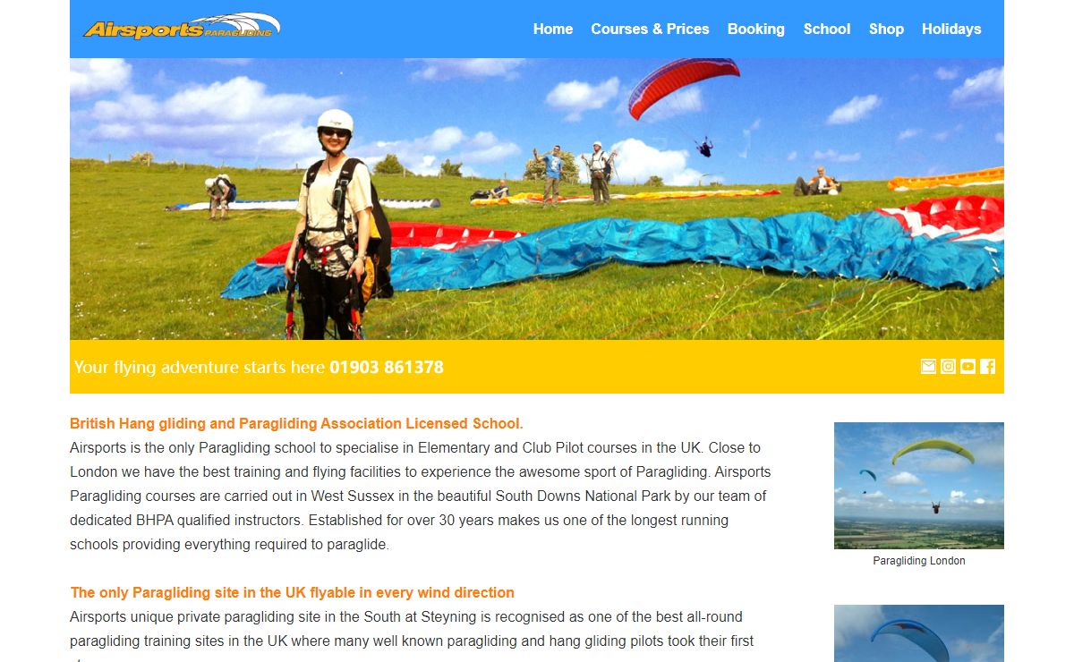 AIRSPORTS PARAGLIDING