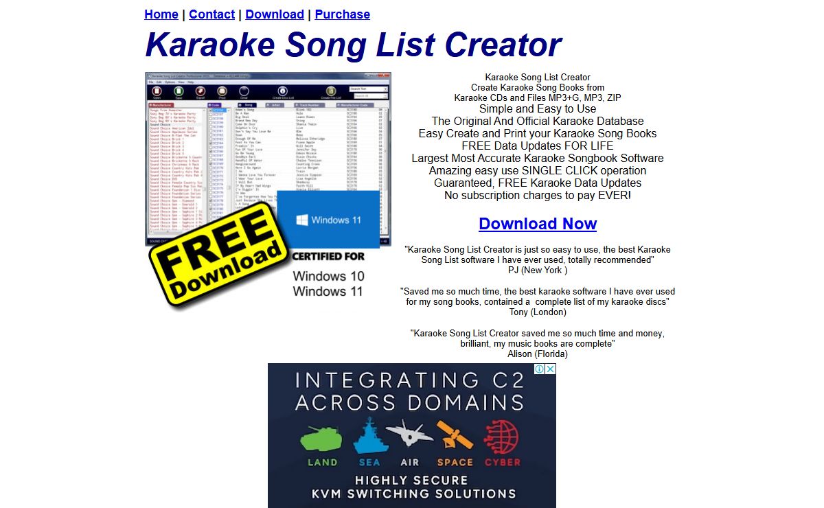 Karaoke Song List Creator