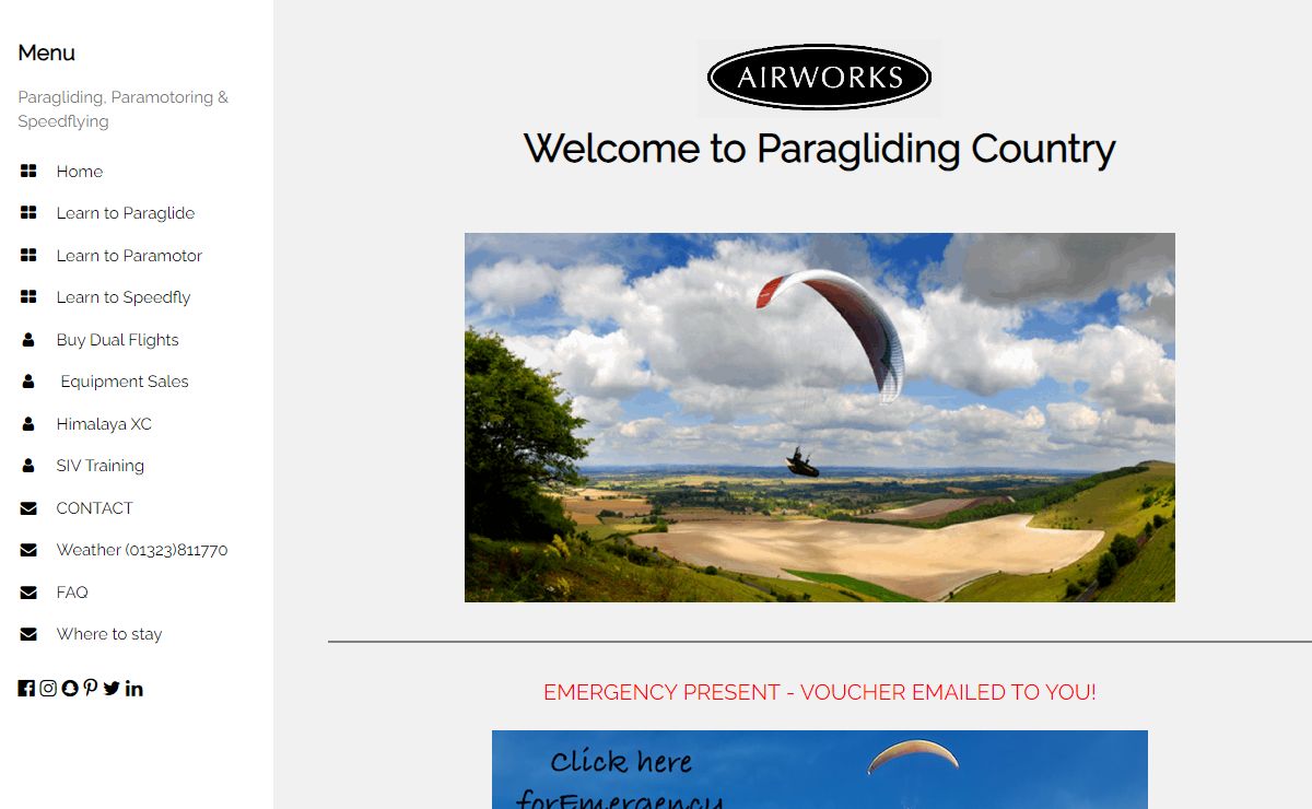 Airworks Paraglider Training
