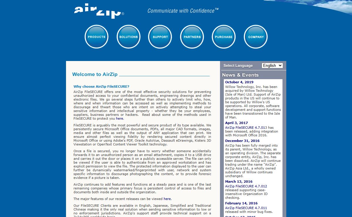 AirZip Enterprise Rights Management, File and Document Security, Acceleration