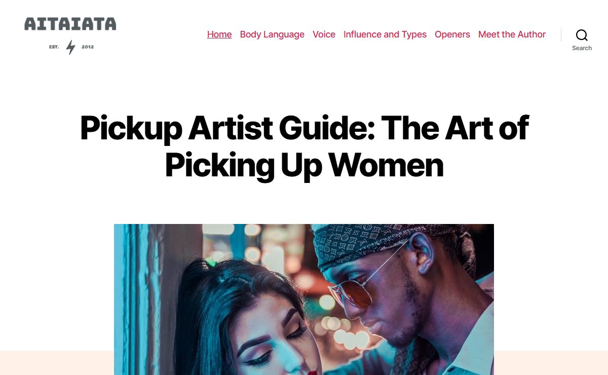 Pickup Artist Guide: The Art of Picking Up Women
