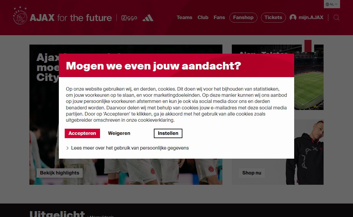 Officiële website AFC Ajax Amsterdam - Ajax.nl