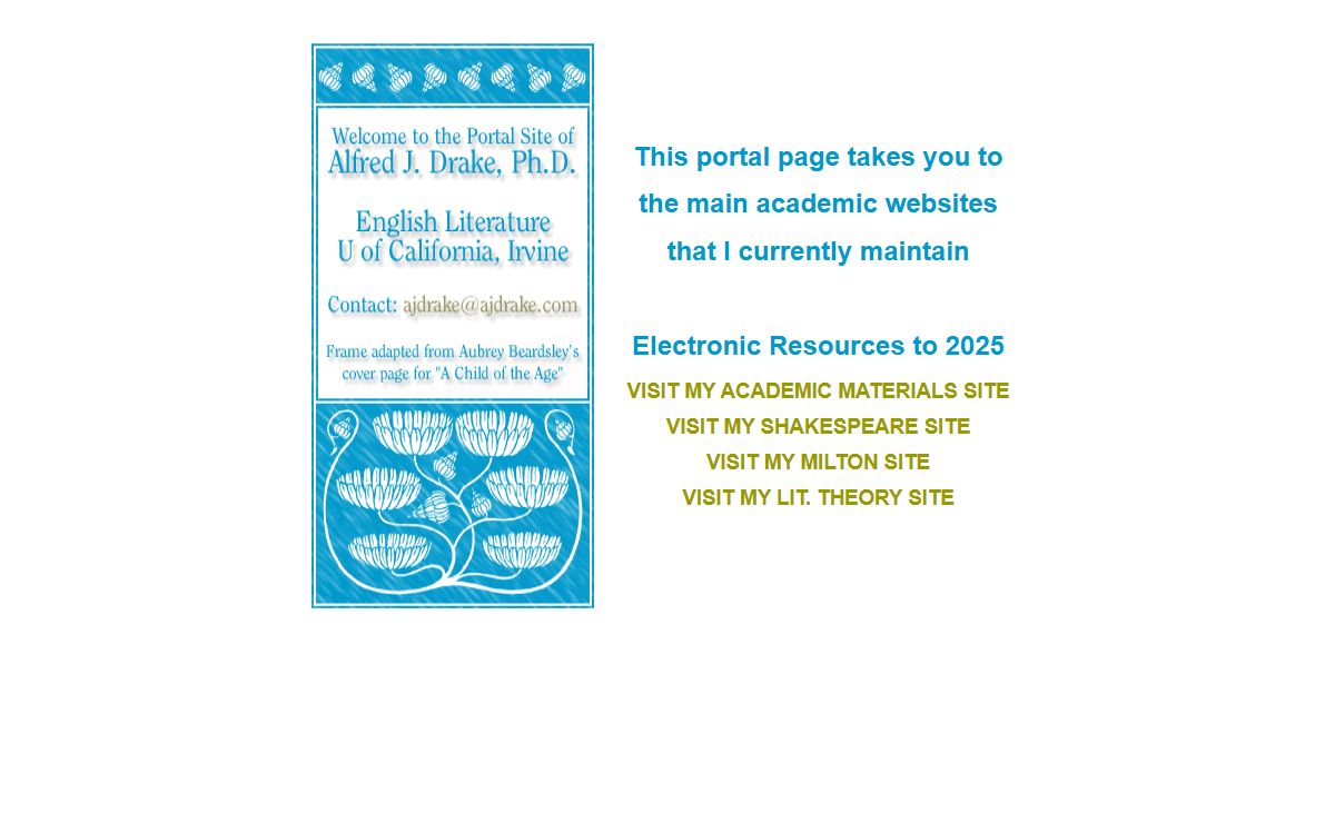 Portal Site of Alfred J. Drake, Ph.D.