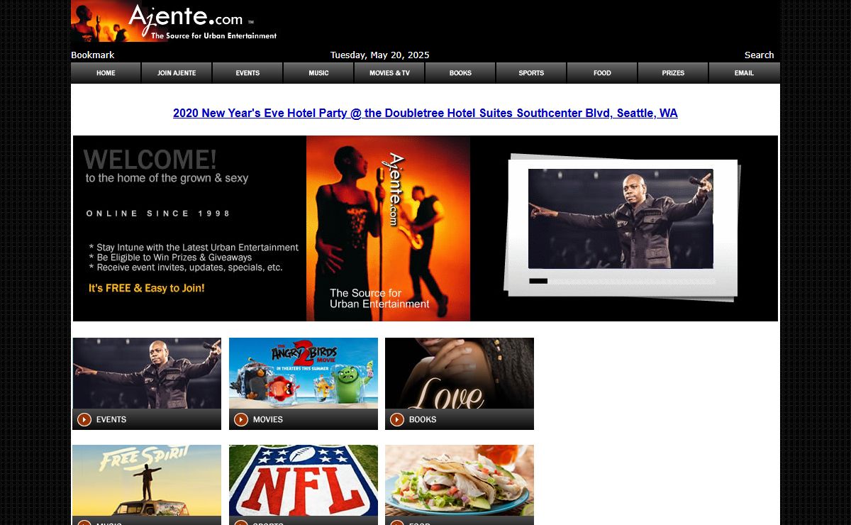 Ajente.com - The Source for Urban Entertainment
