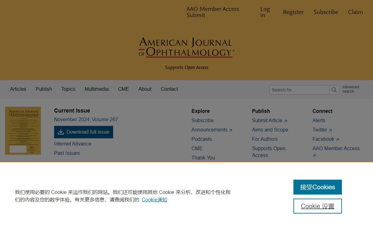 Home Page: American Journal of Ophthalmology
