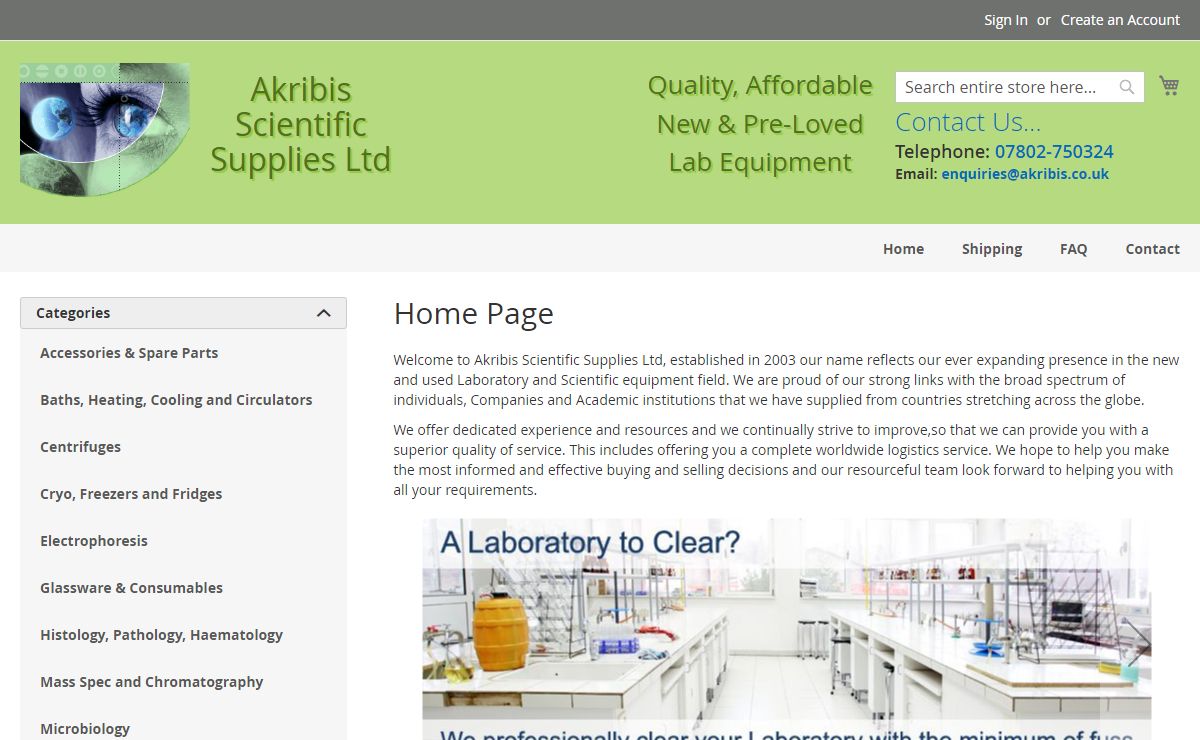 Home page