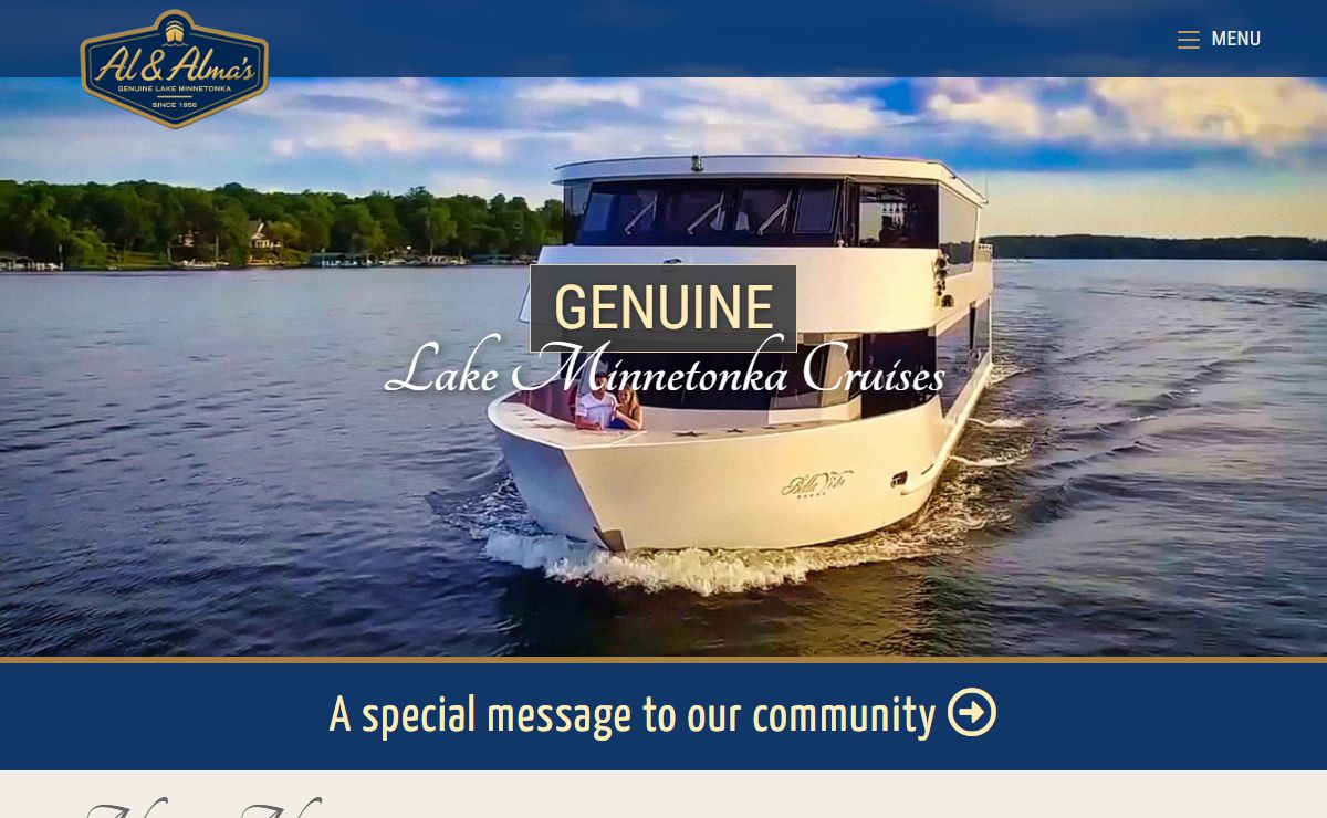 Lake Minnetonka Cruise and Dining on Al and Alma's