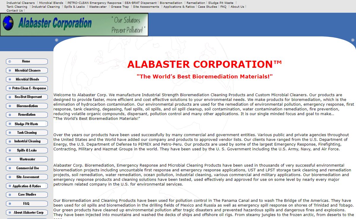 Bioremediation Emergency Response Oil Spill and Environmental Cleaning Products