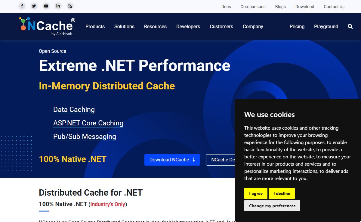 Distributed Cache for .NET and Java - NCache