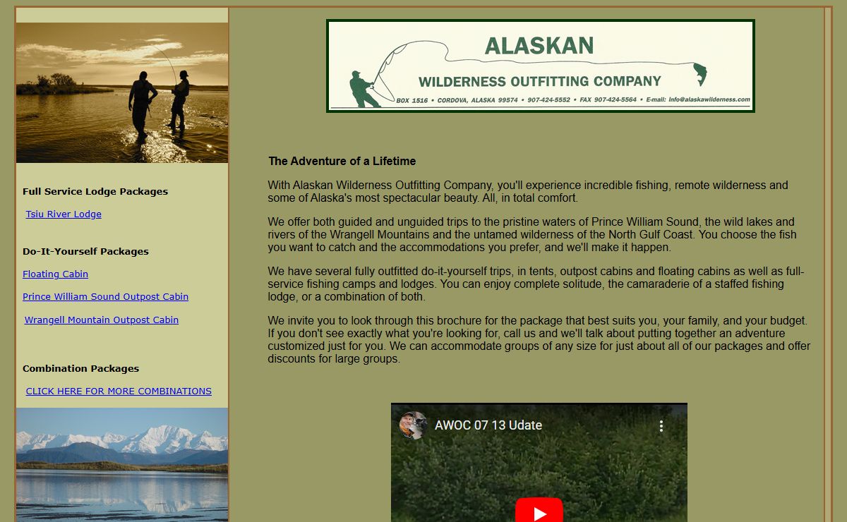 Alaskan Wilderness Outfitting Company ~ Alaska Fishing and Wilderness Adventures