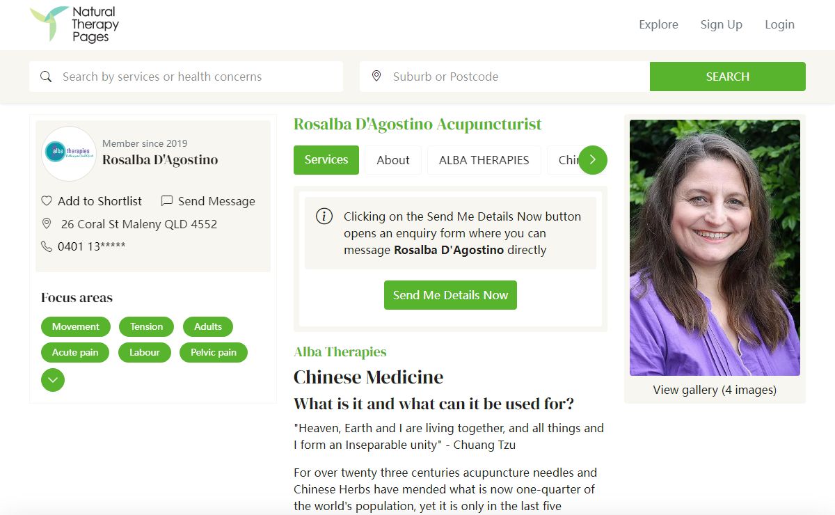 Alba Therapies | Acupuncture | NaturalTherapyPages.com.au