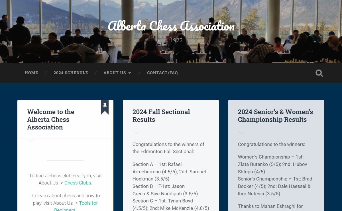 Alberta Chess Association – est. 1973