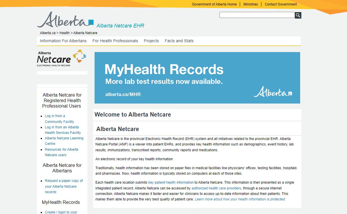 Welcome to Alberta Netcare - Alberta Netcare