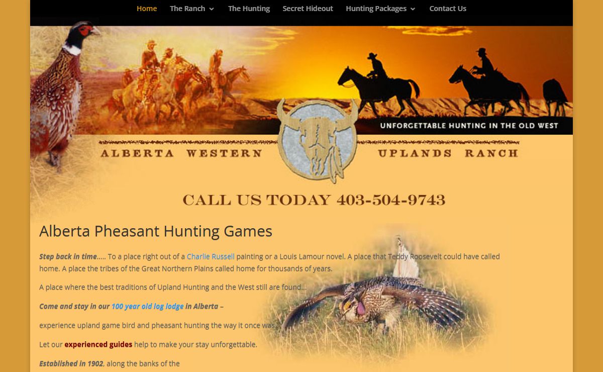 Pheasant Hunting Alberta - Upland Game Bird Hunting Games