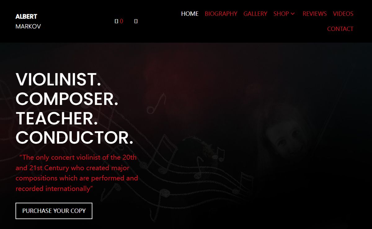 Violinist, Composer, Teacher - Albert Markov