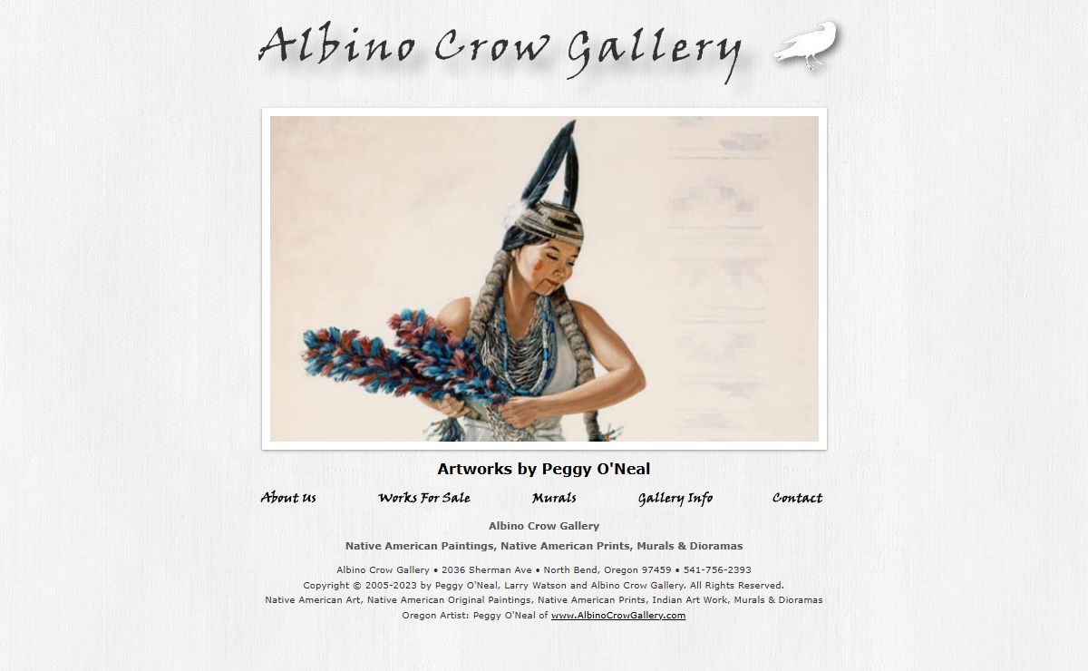 Peggy O'Neal & Larry Watson • Albino Crow Gallery • North Bend, Oregon
