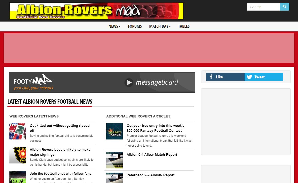 Albion Rovers News - Rovers