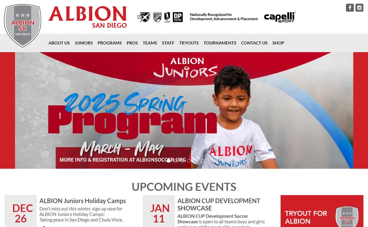ALBION SC San Diego | Home