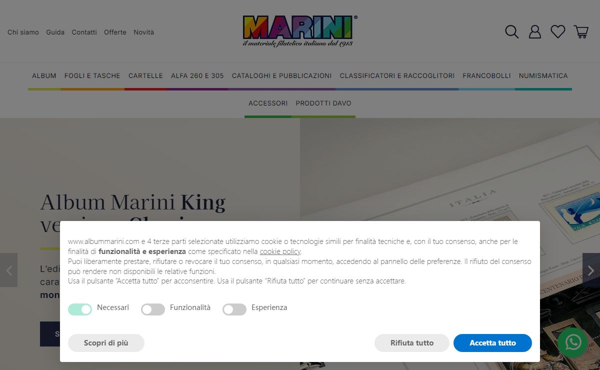 Filatelia Album Marini: il materiale filatelico dal 1913