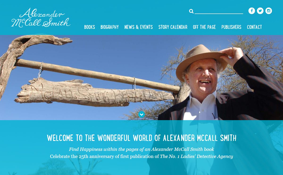 Homepage - Alexander McCall Smith