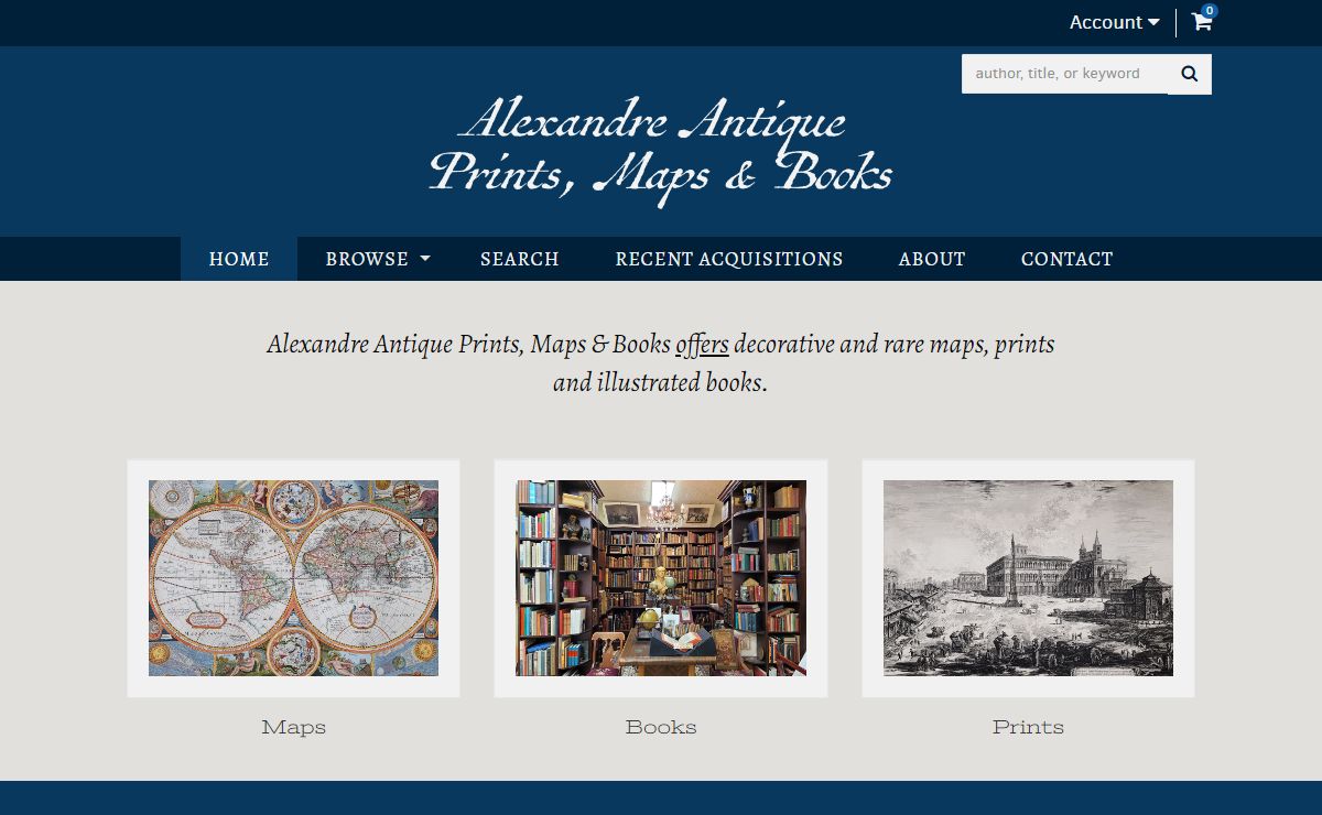 Alexandre Maps & Books