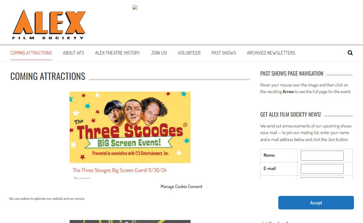 Alex Film Society – Screening Classic Films at Glendale's Historic Alex Theatre Since 1994
