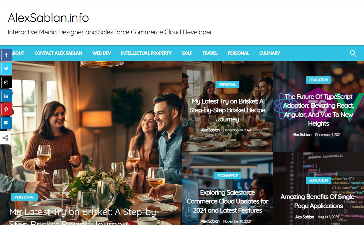 AlexSablan.info | Interactive Media Designer and SalesForce Commerce Cloud Developer