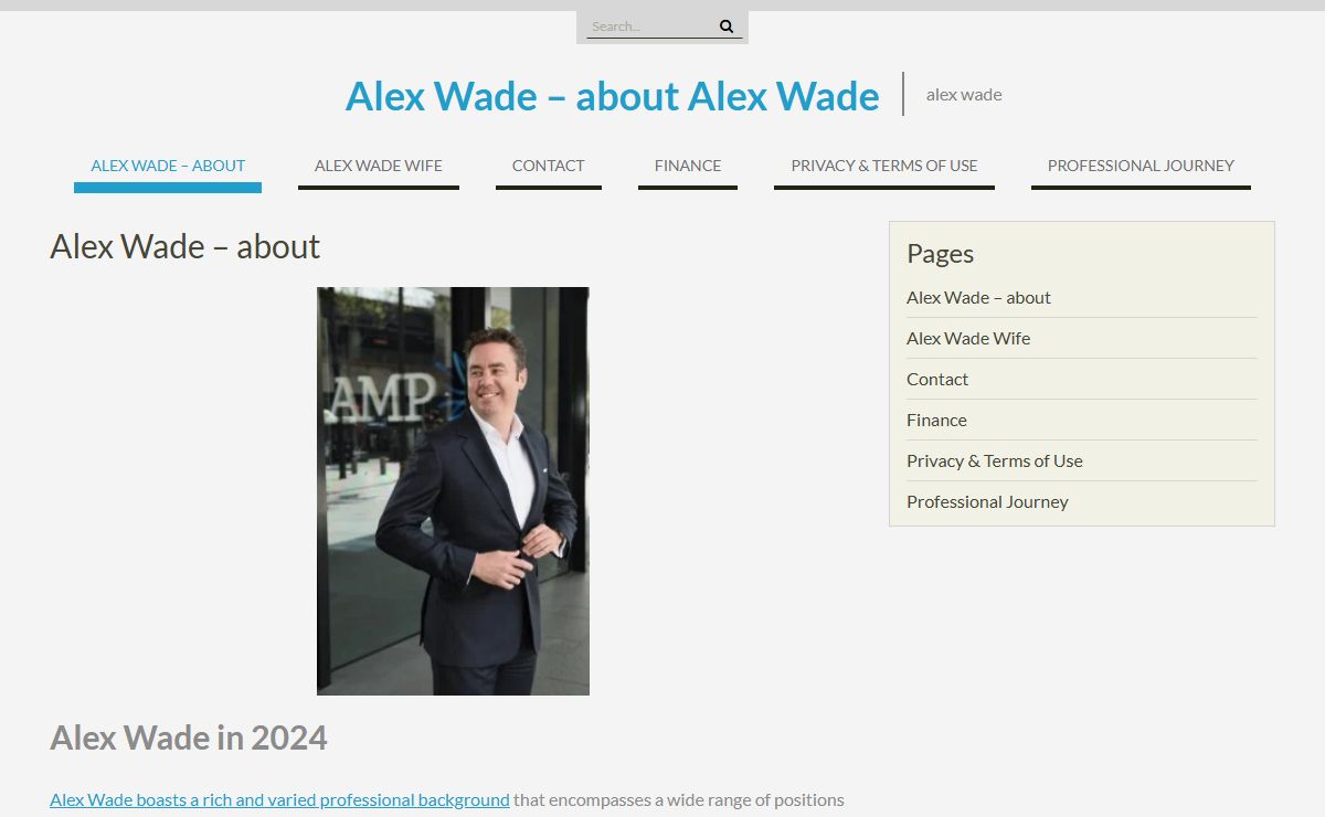Alex Wade - about & contact