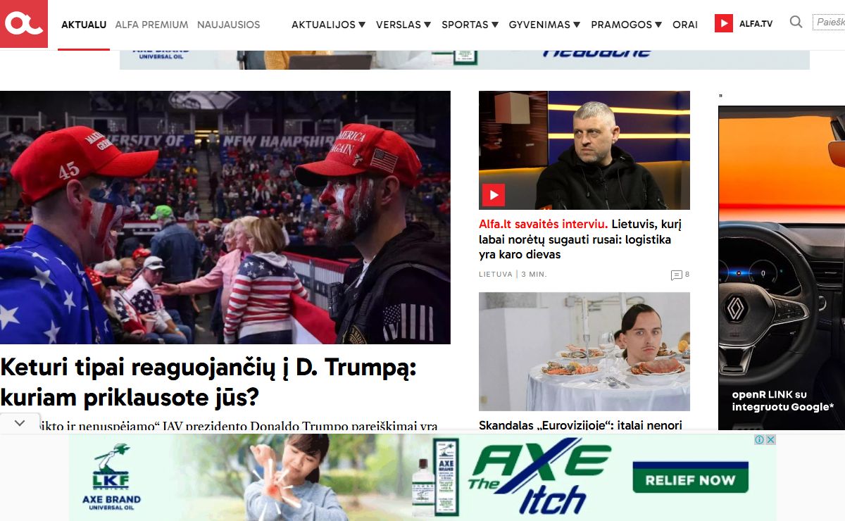 Lietuvos ir pasaulio naujienų portalas