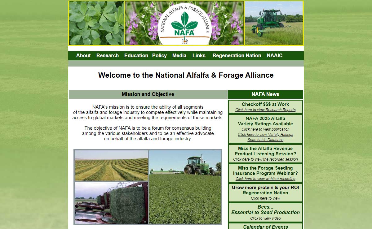 Welcome to the National Alfalfa & Forage Alliance