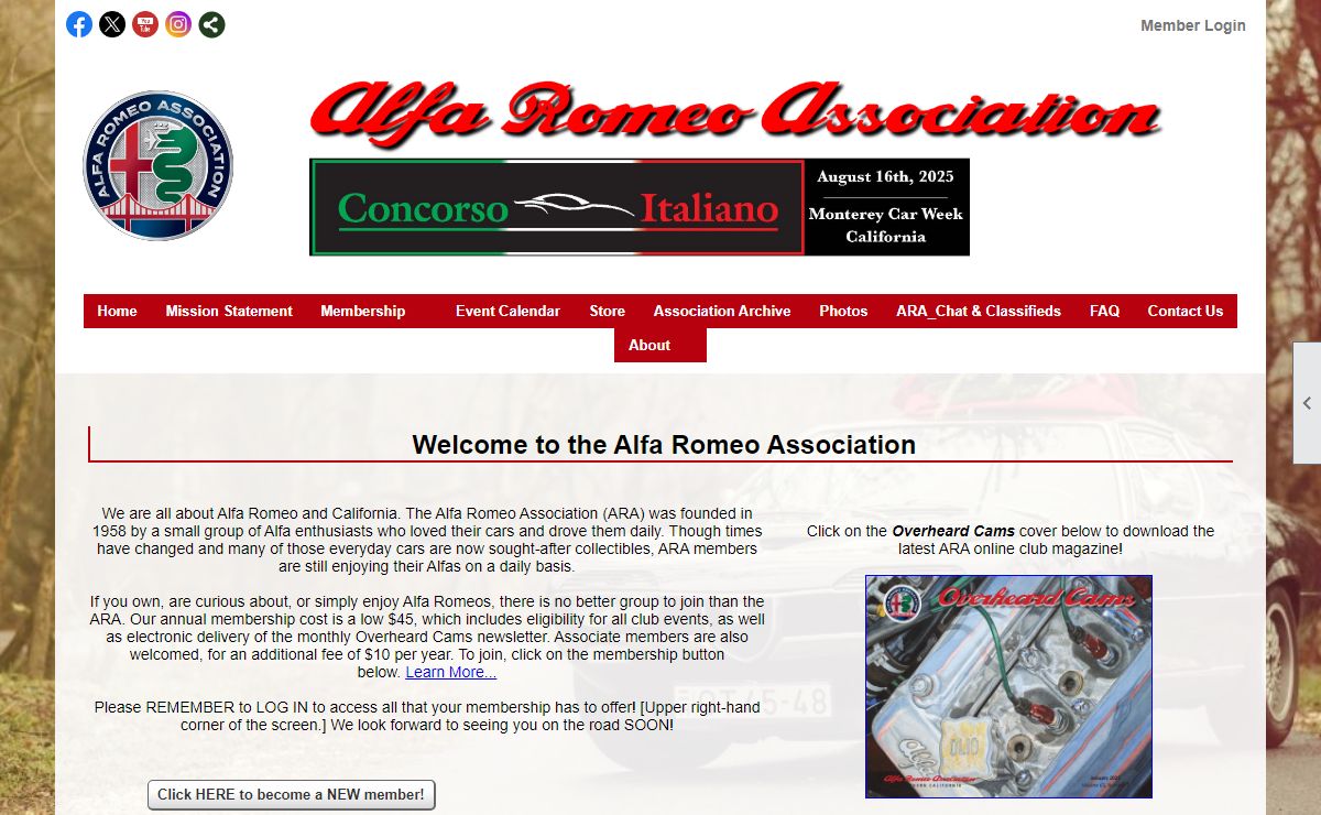 Home - Alfa Romeo Association of Northern California