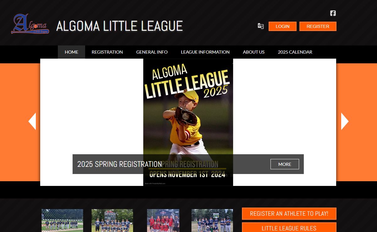 Algoma Little League Baseball > Home