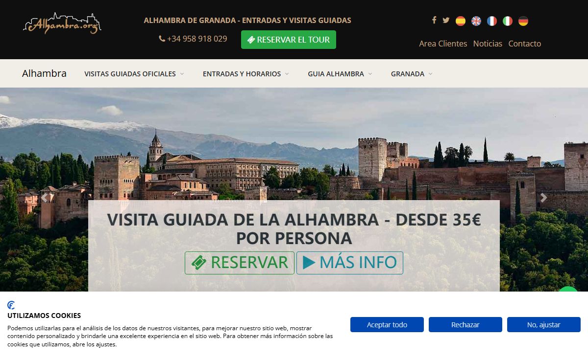 Alhambra de Granada - Entradas y Visitas Guiadas Oficiales