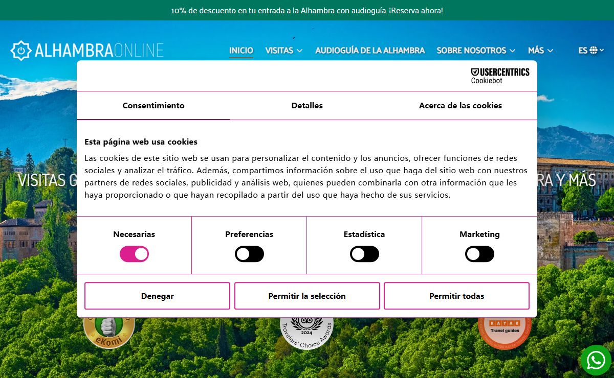 Alhambra Online | Recorridos al Palacio Alhambra en Granada, ES