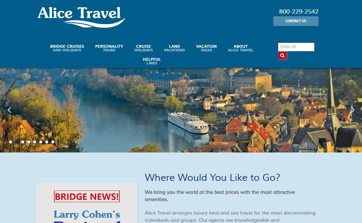 Alice Travel - Cruises and Tours for the Discriminating Traveler