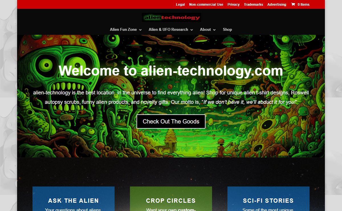 alien tshirts and products - alien-technology.com - It is useless to resist our products