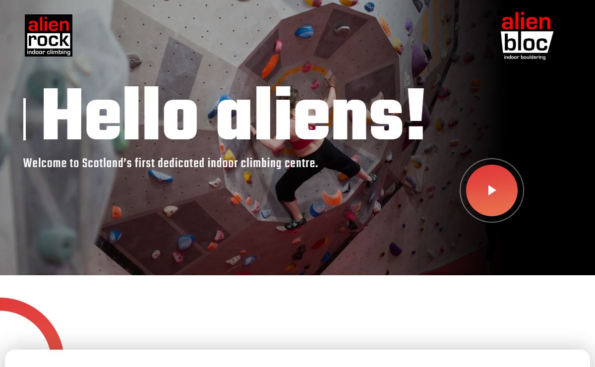 Alien Rock – Scotlands capital climbing centre