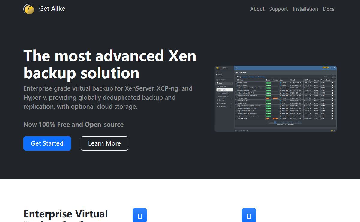 Alike Backup- The Best XenServer/XCP-ng Backup Solution