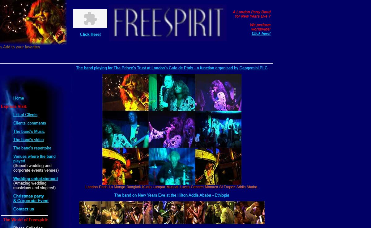London function band Freespirit – London bands for club, function, wedding party - Band for hire.'
